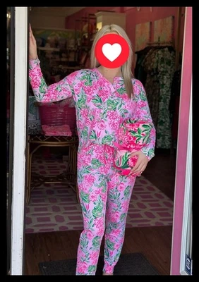 Новый с Ярлыками Lilly Pulitzer большой Lucretia PJ Топ + Jeffers PJ брюки 2шт комплект Koala La La - Изображение 1 из 4