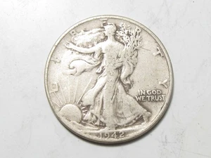 1942 Walking Liberty Half Dollar - #10658-20 - Picture 1 of 2