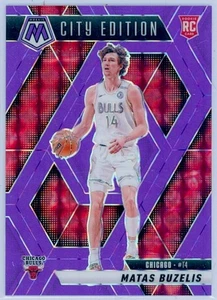 2024-25 Mosaic Matas Buzelis City Edition RC Purple Fluorescent Prizm /249 - Picture 1 of 2