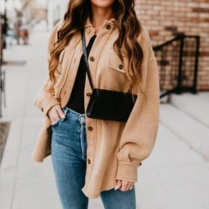 Free People | Ruby Shacket In Sweetheart Heart Sunrise - Large - Picture 1 of 5