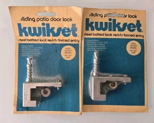 (2) Kwikset 321 ksp Steel Sliding Patio Door Lock 1⅜" to 2" size - Picture 1 of 9