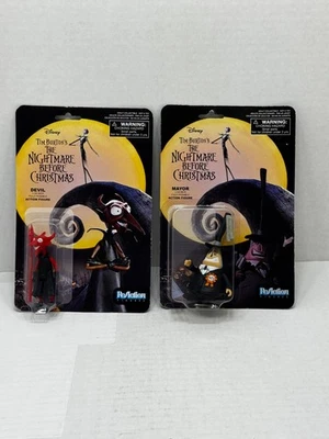 2 Funko ReAction Pesadilla Antes De Navidad 3.25" Figura Posable DEVIL MAYOR Foto 1 de 4