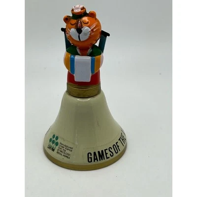Campana de recuerdo olímpica vintage 1988 Seúl Corea metal Hodori mascota tigre Foto 1 de 4