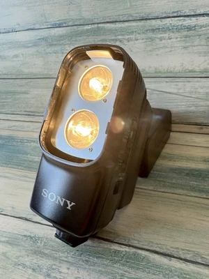 Sony Handycam HVL-20DX With Battery NP-77H Plug-In  video Camcorder Flash Unit - Image 1 of 4