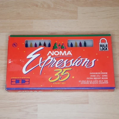 Vintage NOMA 35 String Colored Lights Set Indoor Outdoor Works! - Image 1 of 4