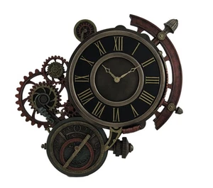 Scratch & Dent Mechanical Steampunk Astrolabe Star Tracker Wall Clock 17 Inch - Picture 1 of 4