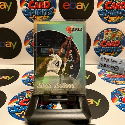 1999 Fleer SkyBox Apex Jaren Jackson 15/50 圣安东尼奥马刺队超平行卡 — 第 1/2 张图片