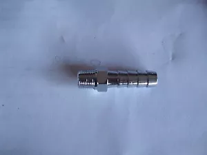 IRONHORSE,HARLEY,BIG DOG CHROME STRAIGHT MALE OIL TANK LINE FITTING - Picture 1 of 1