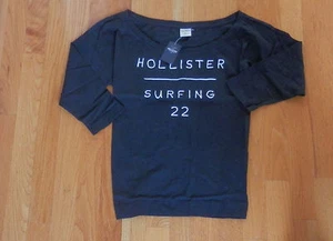 NWT  Hollister By Abercrombie Los Trancos Tee Navy Medium - Picture 1 of 1