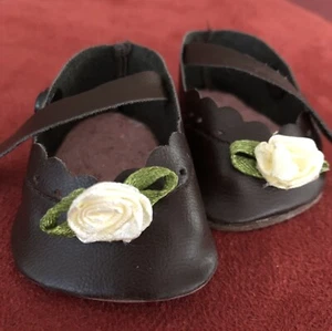 Puppenschuh Braun für Mädchen Puppe, 7x4 cm - Bild 1 von 2