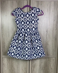 Crazy 8 Dress Fit & Flare Back Zipper Lined Cap Sleeves Pristine Cond. Size 8 - Picture 1 of 4