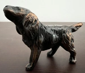 Vintage Brass Dog Retriever Figurine 2.5 X 1.75 Inches - Picture 1 of 7