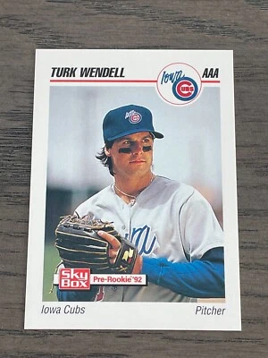 1992 SkyBox Pre-Rookie Turk Wendell #109 - Image 1 of 2