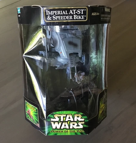 Star Wars 32468 Power Of The Jedi Stomping Legs Imperial AT-ST & Speeder Bike Ne Cover