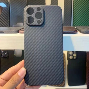 Bulletproof Real Carbon Fiber Ultra Slim Case Hülle für iPhone 13 14 15 16 Pro Max - Bild 1 von 14