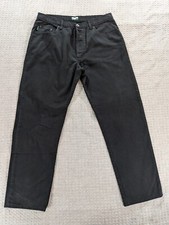 Paul Smith Jeans Men 36 Short Black Button Fly 100% Cotton Denim Fits 35x29