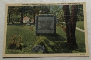 The Grave Of Ann Rutledge At Petersberg, Illinois. Postcard (A3) - Picture 1 of 2
