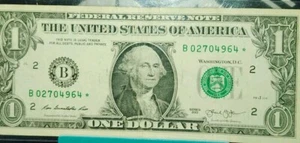 2013 B Super Rare $1 Dollar Star Note  (0274964)  - Picture 1 of 2