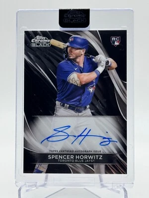 2024 Topps Chrome Black Autographs #CBA-SH SPENCER HORWITZ (RC) - Image 1 of 2