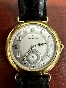 Vintage Classic Men's Movado 'ESQ' 87.09.860 Gold Plated Quartz Watch - Picture 1 of 8
