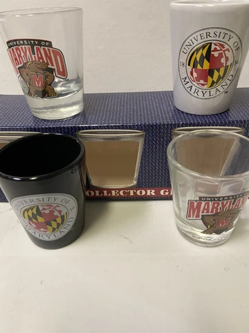 Maryland Terrapins NCAA  4 Piece 2 OZ Shot Glass Collector Set By Hunter Cover