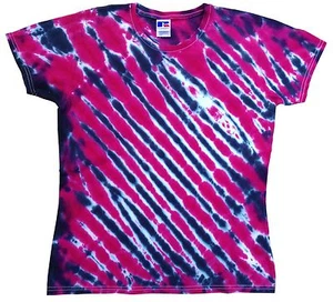 T-SHIRT MAGLIETTA Tiger Tigre Moda Tie Dye tinta a mano uomo donna UNISEX strips - Imagen 1 de 1