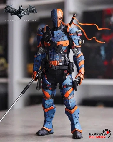 Batman Arkham Origins Deathstroke Collectible Statue 1:6 PVC Action Figure Toys Cover