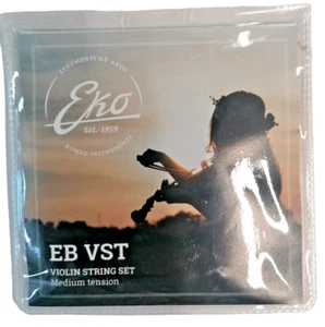 Eko Bowed EB VST Violin Strings Set 4 Corde per Violino Scala 4/4 Acciao Media - Foto 1 di 5