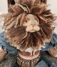 OOAK Artist Lion Bear Handmade One Of A Kind Wool Leather Gorgeous 