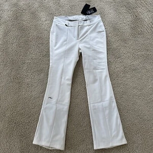 NWT 100% Authentic KJUS Insulated Ski /Snowboarding Pants - WHITE - Women 44 2XL - Picture 1 of 10