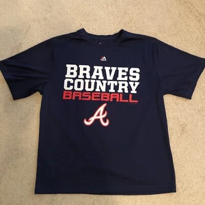 Atlanta Braves T shirt XL Majestic Dri- fit - Picture 1 of 8