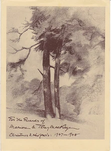 1947 PERCY MACKAYE Christmas Pamphlet: TO MARION / In Her Portrait at 19 - Picture 1 of 1