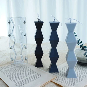 DIY Geometric Shaped Aromatherapy Candle Plaster Mould Handmade Candle Making - Picture 1 of 6