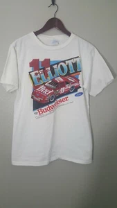 Vintage Nascar Racing 1992 Rare Budweiser Bill Elliott Shirt Size Large - Picture 1 of 10