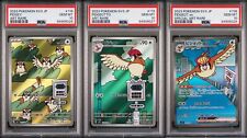 PSA 10 2023 Pokemon Pidgeot ex 136 Pidgeotto 119 Pidgey 118 Japanese Sequential
