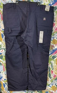 Bulwark FR Fire Resistant Men's 50 X 30 ComforTouch Dungaree Work Pants PLJ8NV1 - Picture 1 of 5