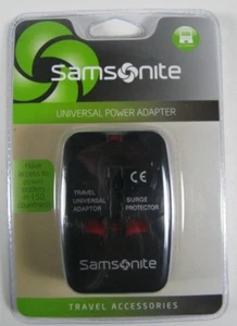 Adaptador de corriente universal Samsonite Worldwide Travel negro nuevo - Imagen 1 de 4