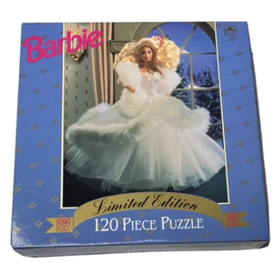Rompecabezas Barbie edición limitada de 120 piezas 1989 muñeca edades 5 a 10 - Imagen 1 de 6