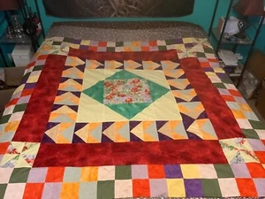 Unfinished Quilt Top 60”/60” - Picture 1 of 8