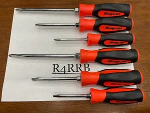 Snap-on Tools USA NEW 6pc ORANGE Soft Grip Combination Screwdriver Set SGDX60BO - Bild 1 von 11