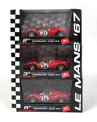 Brumm Limited Edit Le Mans 1967 Ferrari set of three 1:43 scale diecast - new - Image 1 of 4