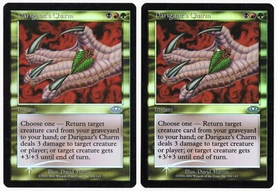 Darigaaz's Charm x2 2x 2001 Planeshift FOIL Multi-Color Unc Instant MTG NM AZ1 - Image 1 of 2