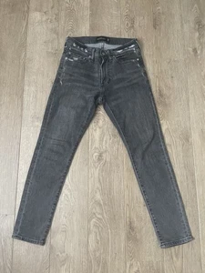 Mens Black/Dark Grey Abercrombie & Fitch Super Skinny Stretch Jeans W28 L28 - Picture 1 of 5