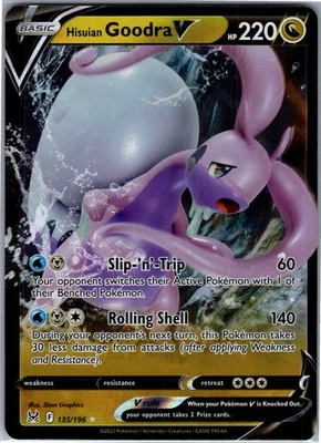 Hisuian Goodra V Ultra Rare Prize Pack Series Cards 135/196 NM - Image 1 of 2