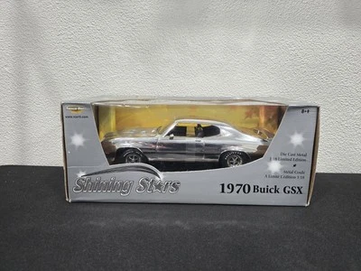 RARO ~ SIN USAR, EN CAJA 1970 BUICK GSX CROMO 1:18 DIECAST ERTL AMERICAN MUSCLE SHINNING STARS Foto 1 de 4