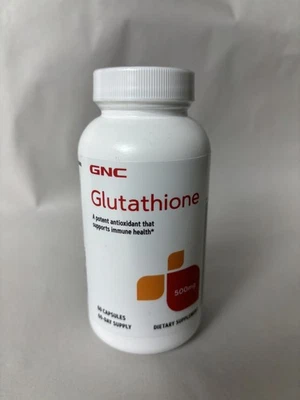 GNC Glutatión 500mg, 60 Cápsulas, Apoya la Salud Inmune (CAD:08/2026) Foto 1 de 2