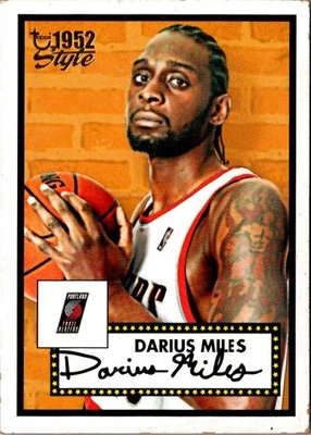 2005 Topps 1952 Style Darius Miles #59 Portland Trail Blazers Basketball Card - Image 1 of 2