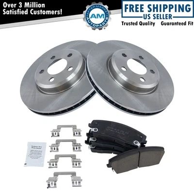 Front Posi Ceramic Disc Brake Pad & Rotor Kit for Chrysler Dodge - Image 1 of 4