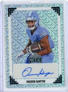2024 Leaf Metal OMARION HAMPTON Mojo Silver AUTO RC 9/9 - LA Chargers - Picture 1 of 2