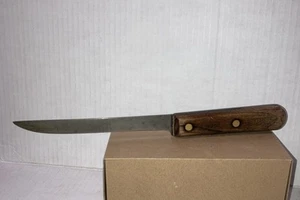 Vintage Craftsman Professional 6” Kitchen Knife Wood Handle Carbon Steel Blade - Picture 1 of 20